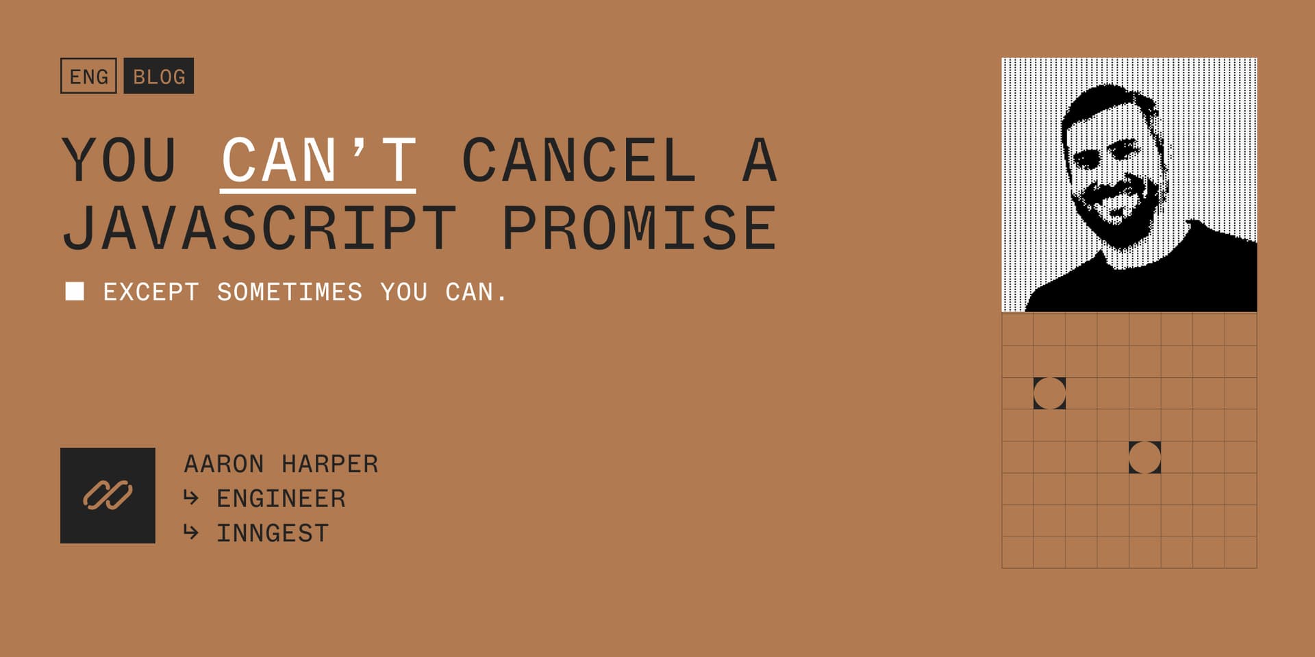Featured image for You can't cancel a JavaScript promise (except sometimes you can) blog post