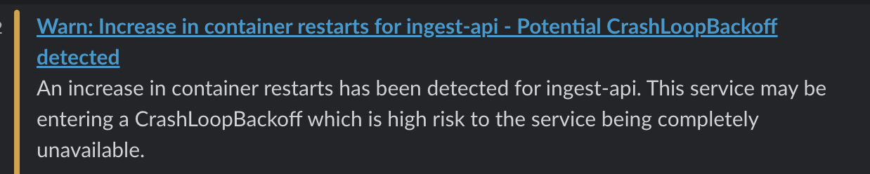 Event API crashloops